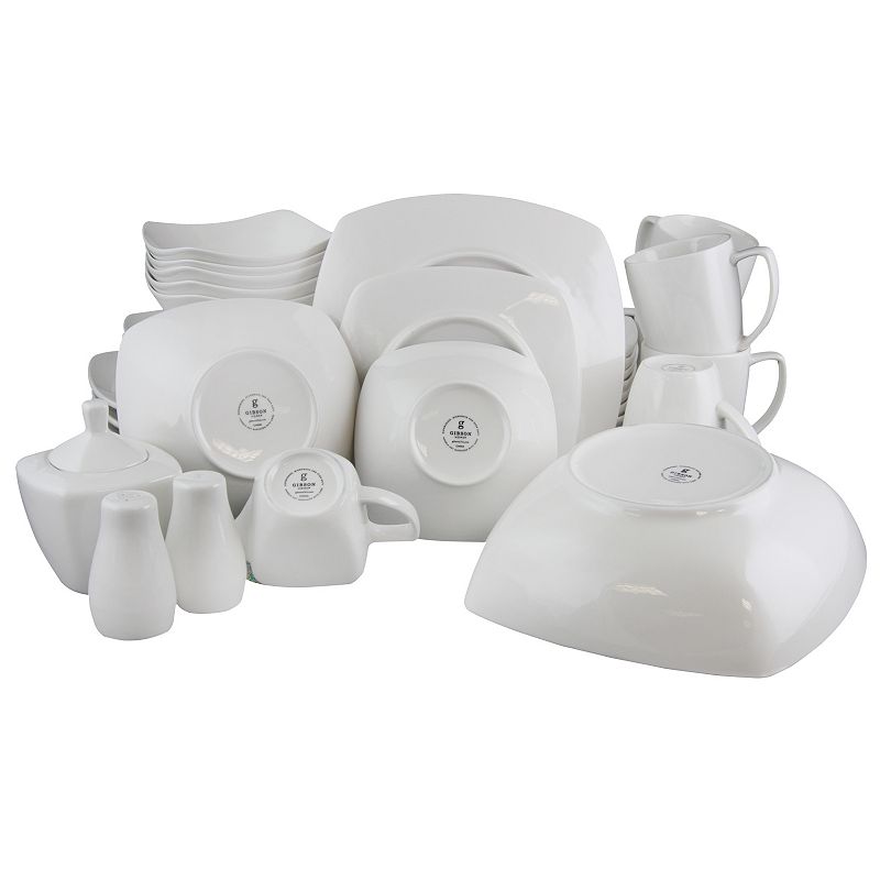 Gibson Everyday Zen Buffetware 39-Piece Dinnerware Set