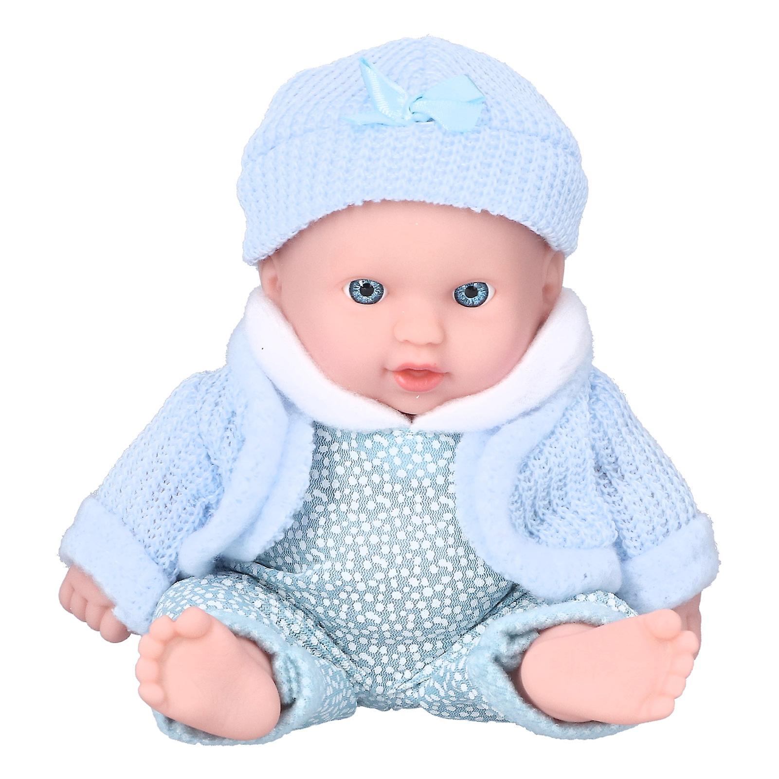 8 Inch Light Skintone Baby Simulation Doll Play House Fashion Reborn Baby Doll Toys(q8g-001 )