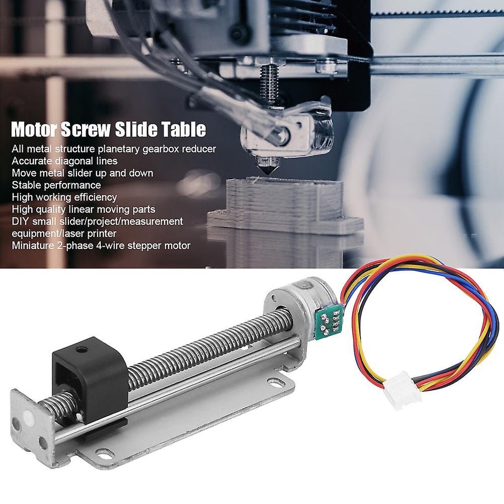 Screw Slide Table Micro 2-phase 4-wire Stepper Motor With Screw Slider For Diy Projects And Measurement Equipment