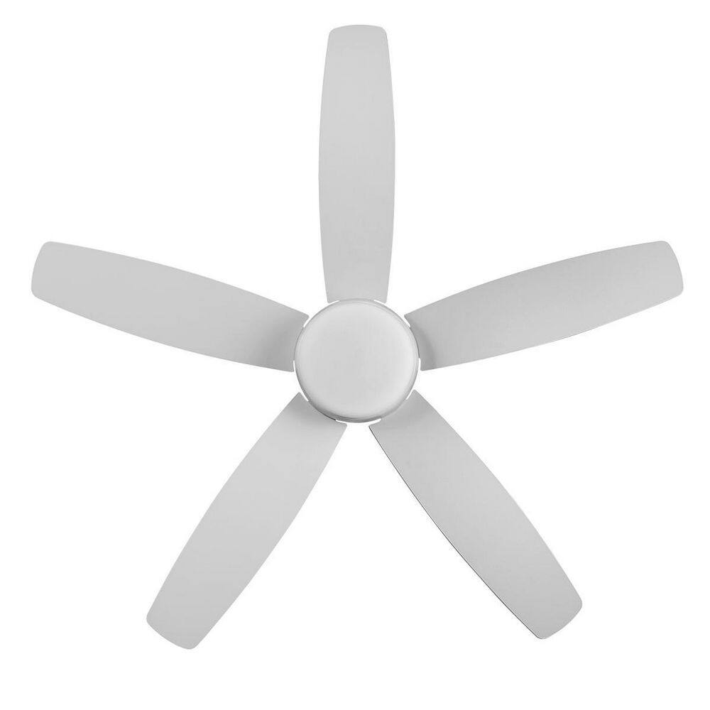 Hampton Bay Ashby Park 52 in. White Color Changing Integrated LED Matte White Indoor Ceiling Fan with Light Kit and Remote Control 59258