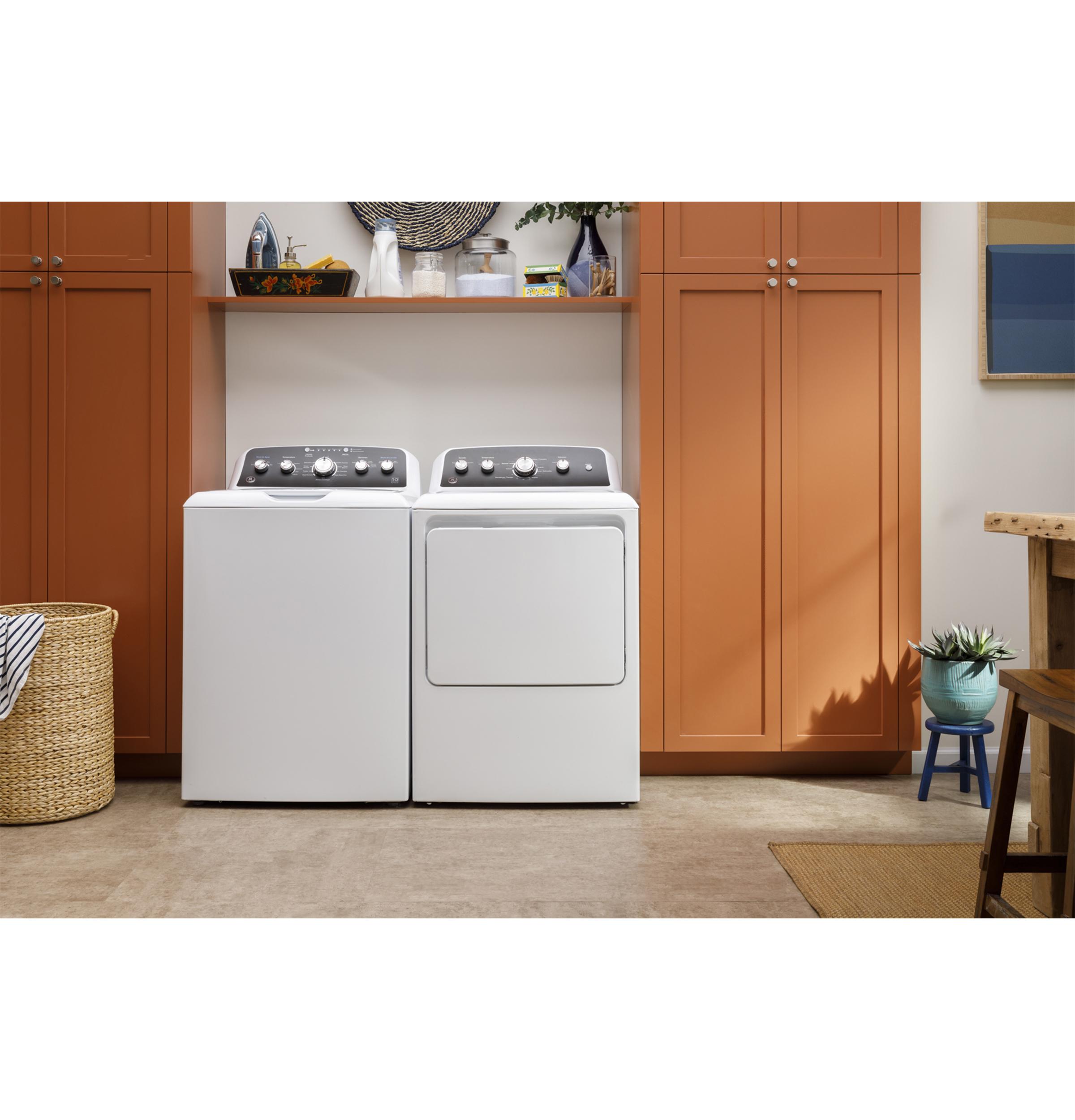 Ge Appliances ETD48EASWWB Ge® 7.2 Cu. Ft. Capacity Electric Dryer With Spanish Panel And Up To 120 Ft. Venting​