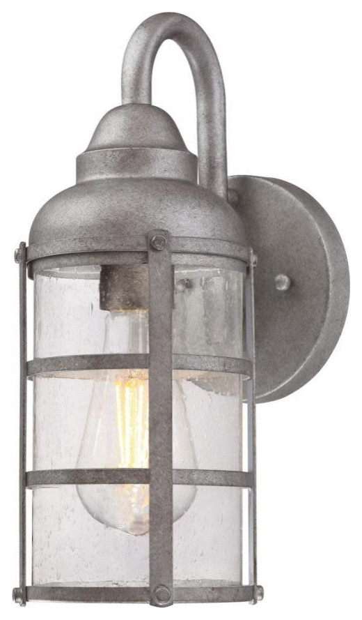 Westinghouse 6357700 Rezner 1 Light 13 quotTall Outdoor Wall Sconce   Industrial   Outdoor Wall Lights And Sconces   by Buildcom  Houzz