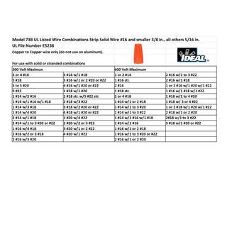 IDEAL 73B Orange WIRE-NUT Wire Connectors (250-Pack) 30-1073J