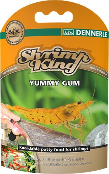 Dennerle Shrimp King Yummy Gum Putty Shrimp Feed， 1.9-oz bag