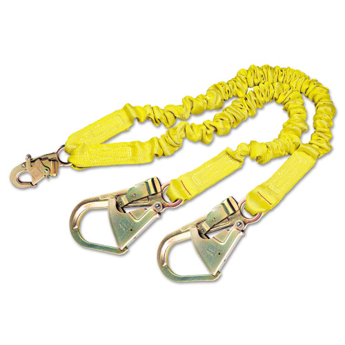 DBI-SALA ShockWave2 Shock-Absorbing Lanyard， Steel Hooks， 900 lb MAF (1244412)