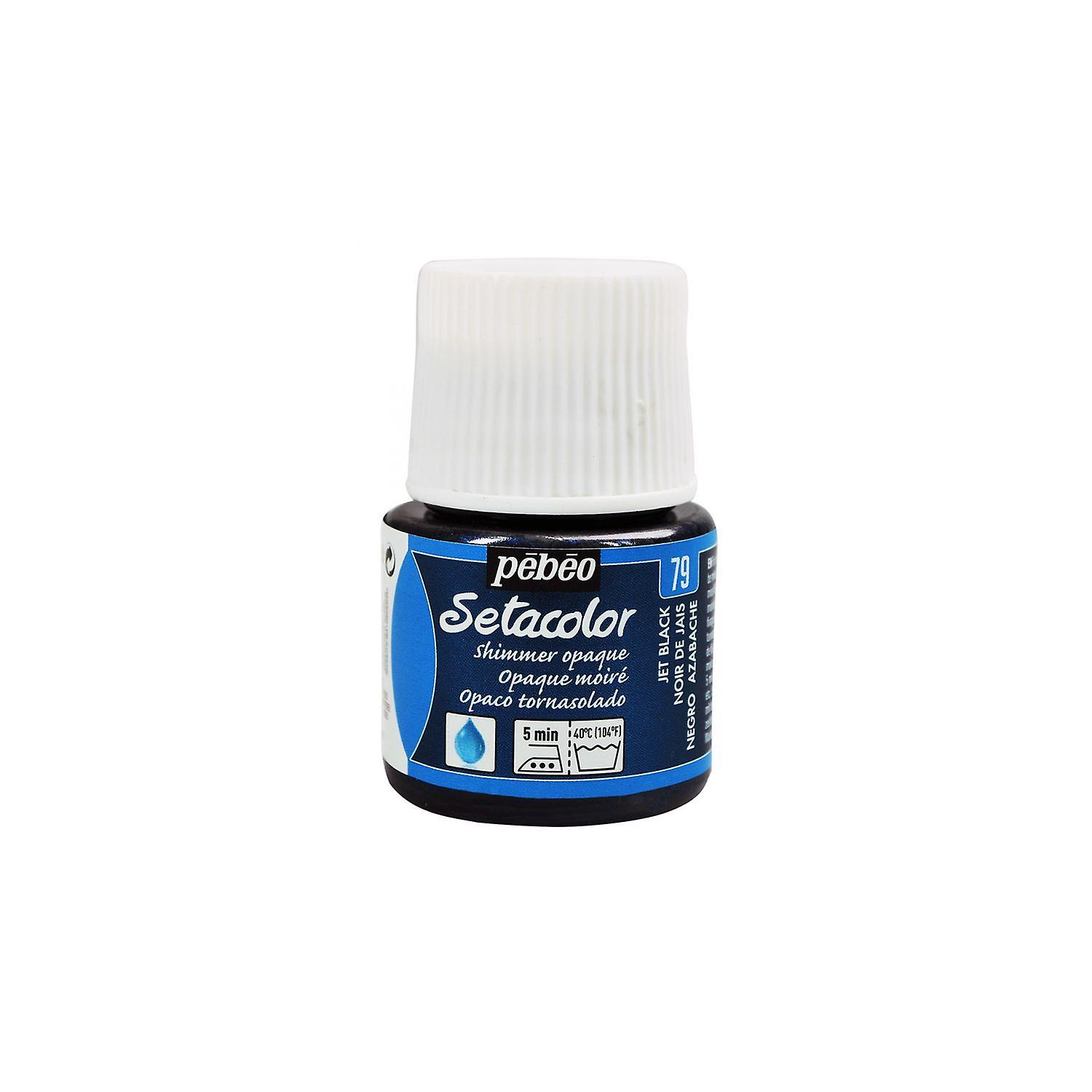 Textile Setacolor Opaque Paintmetallic effect - Jet Black - 45 ml