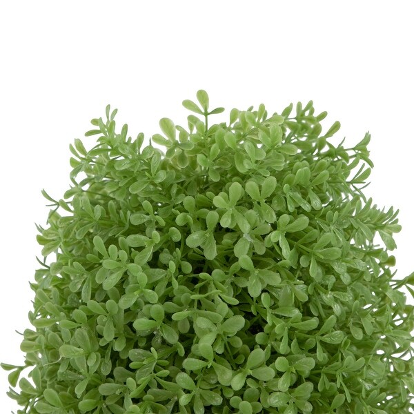 Artificial Boxwood Cone Topiary Tree with Round Pot