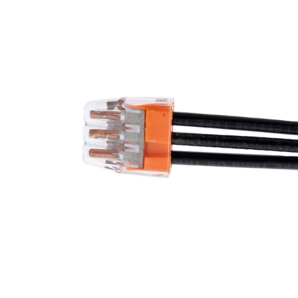 IDEAL 33 Orange In-Sure 3-Port Connectors (100-Pack) 30-1033P