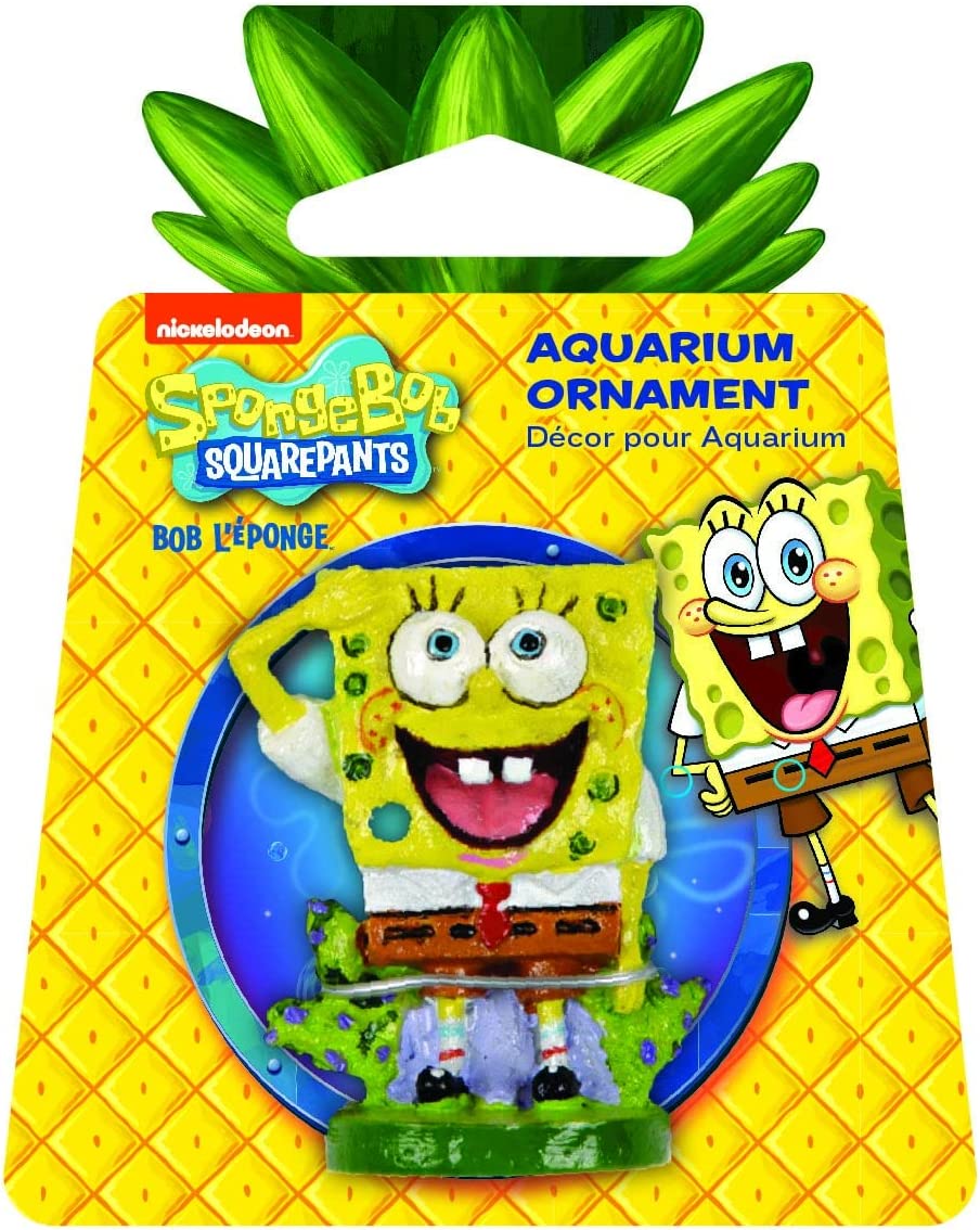 Penn-Plax SpongeBob SquarePants Aquarium Ornament – SpongeBob – Mini