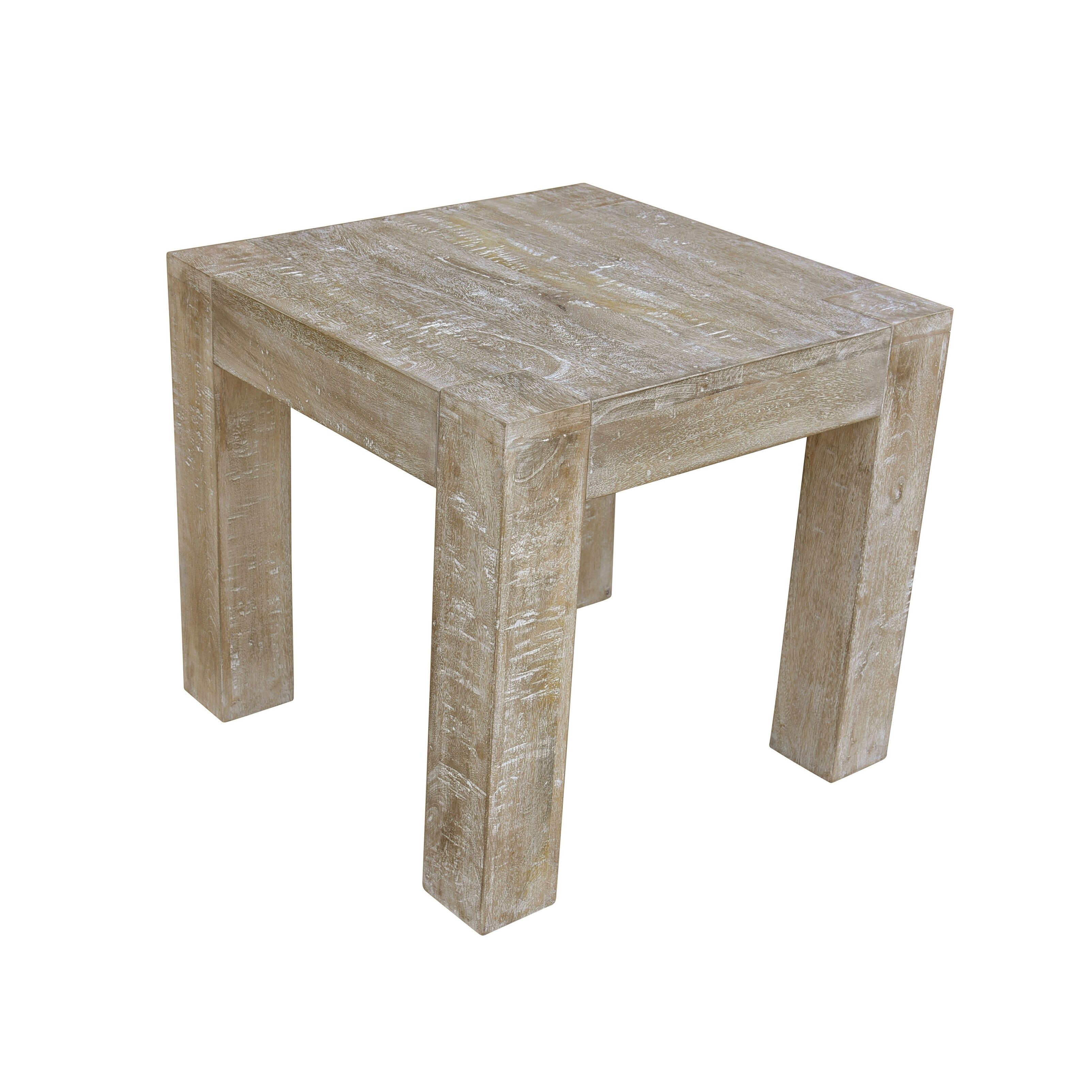 Balvan 24-inch Square Distressed Mango Hardwood End Table