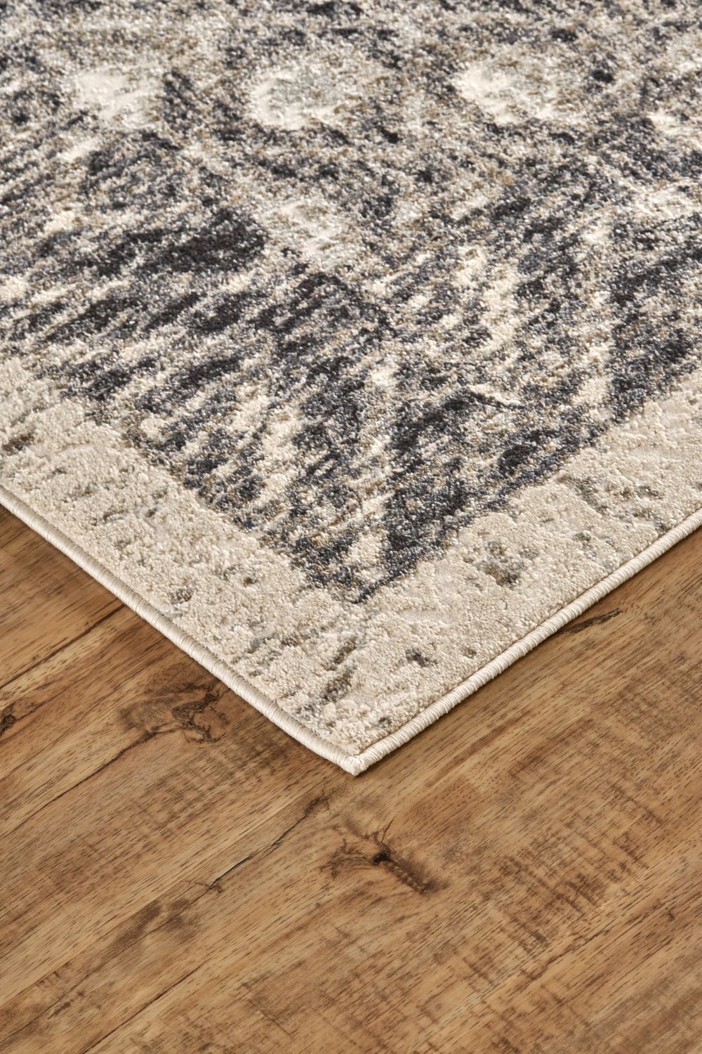 Kiba Black and Ivory Rug by BD Fine