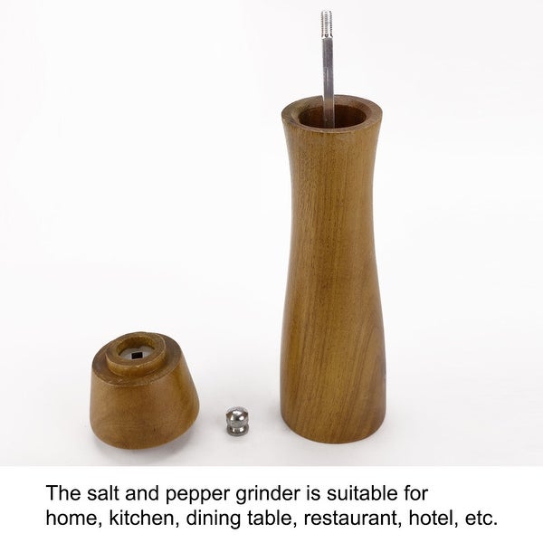 Wooden Salt Pepper Grinder Mills Shakers with Adjustable Coarseness