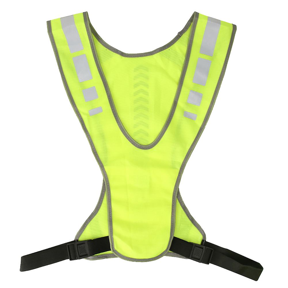 Outdoor Reflective Safety Vest With Led Light High Visibility For Night Running Cycling