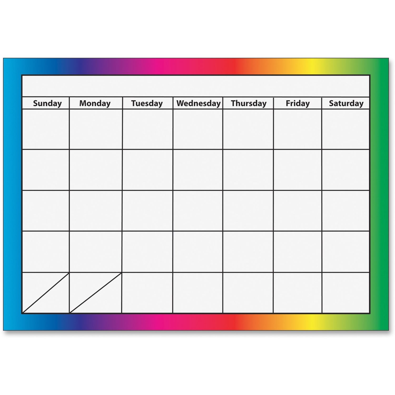 1-month Dry Erase Magnetic Calendar by Ashley Productions， Inc ASH10096