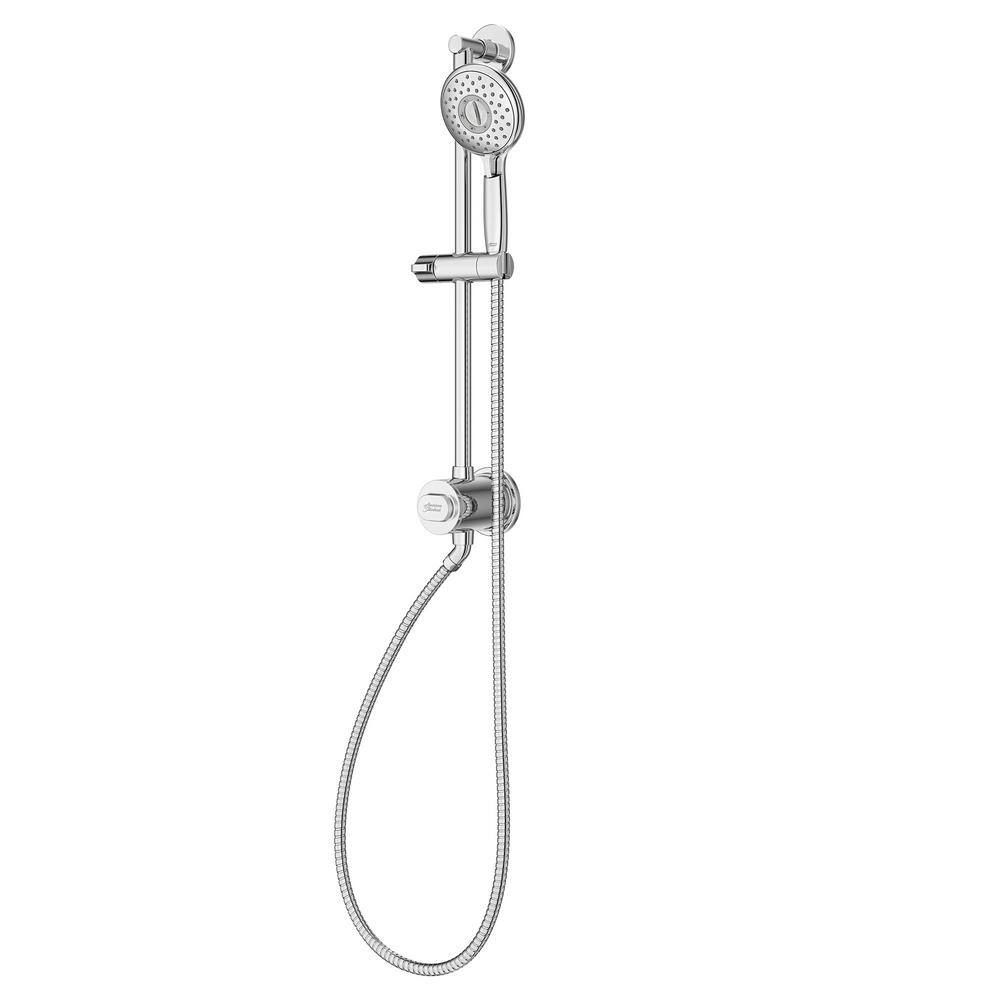 American Standard Spectra 4-Spray Round High-Pressure Hand Shower Rail System with Filter in Polished Chrome 9238759.002