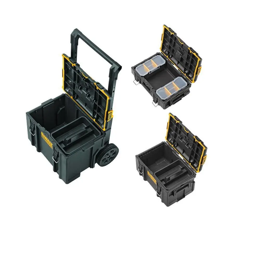 DW TOUGHSYSTEM 2.0 Small Tool Box TOUGHSYSTEM 2.0 22 in. Large Tool Box and TOUGHSYSTEM 2.0 24 in. Mobile Tool Box DWST08165W00450