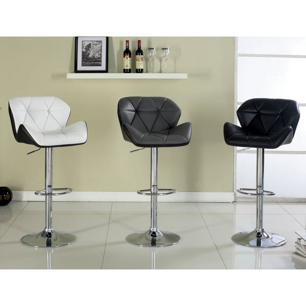 Furniture of America Dimone Modern Adjustable Swivel Barstool