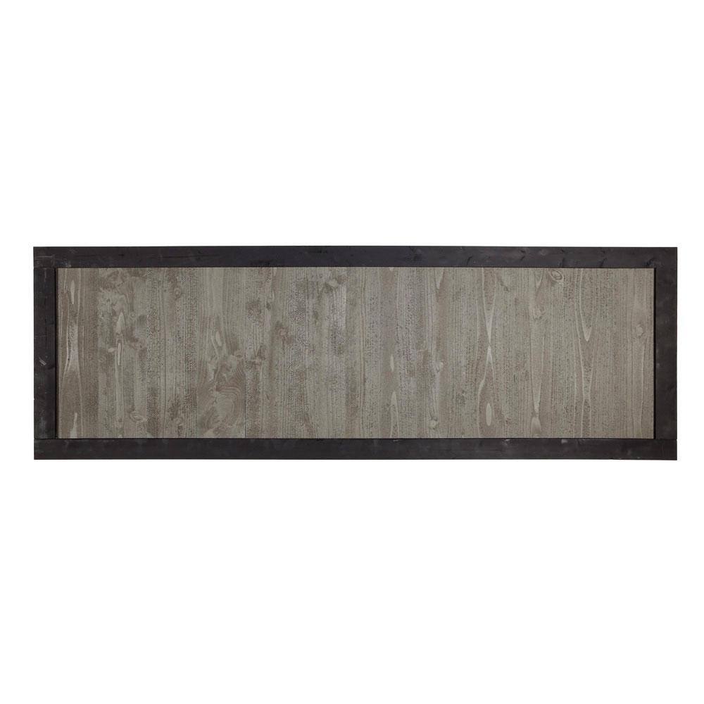 Outdoor Essentials 2 ft. x 6 ft. Gray Cedar Canyon Fence Panel with Black Frame 320894