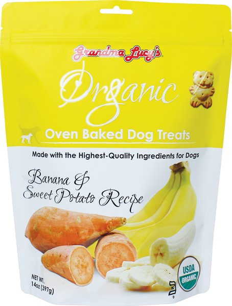 Grandma Lucy's Organic Banana and Sweet Potato Oven Baked Dog Treats