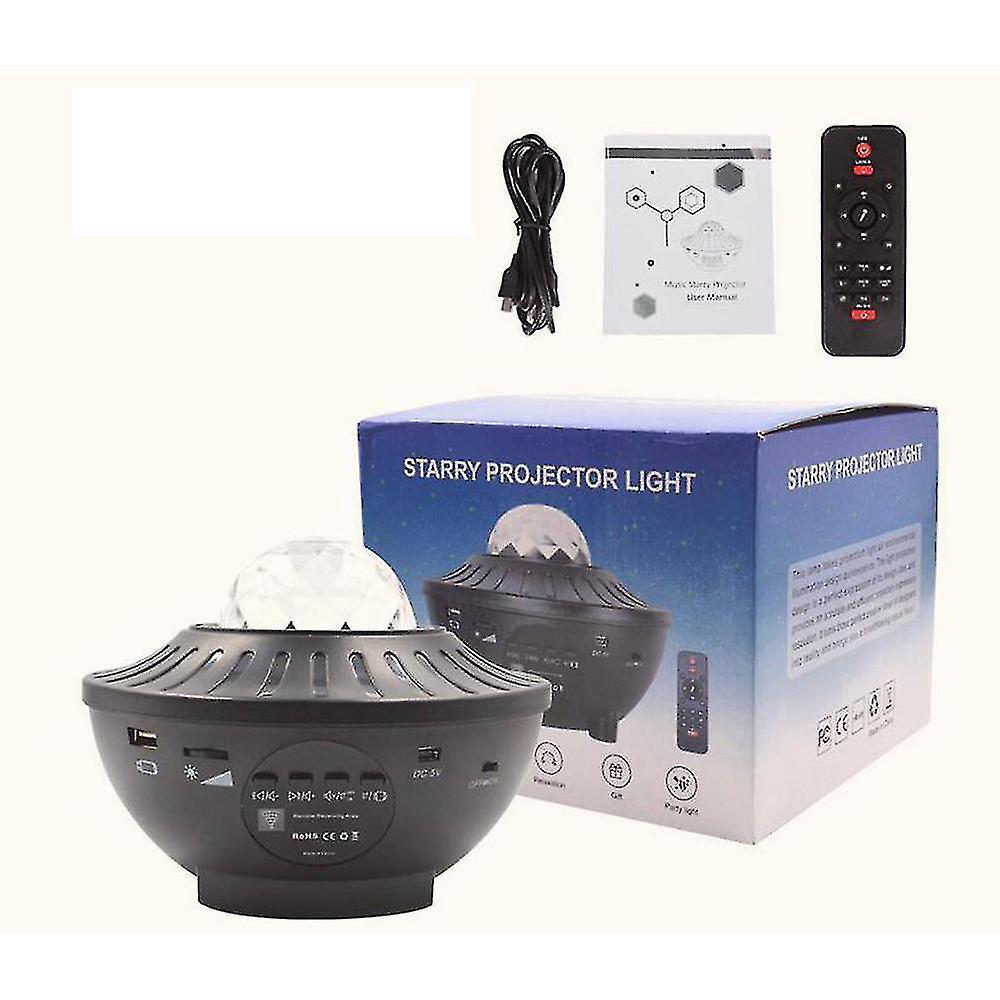 Rgb Led Projection Lamp Starry Sky Projector Light Usb Ocean Wave Galaxy Star Night Light With Remote Control