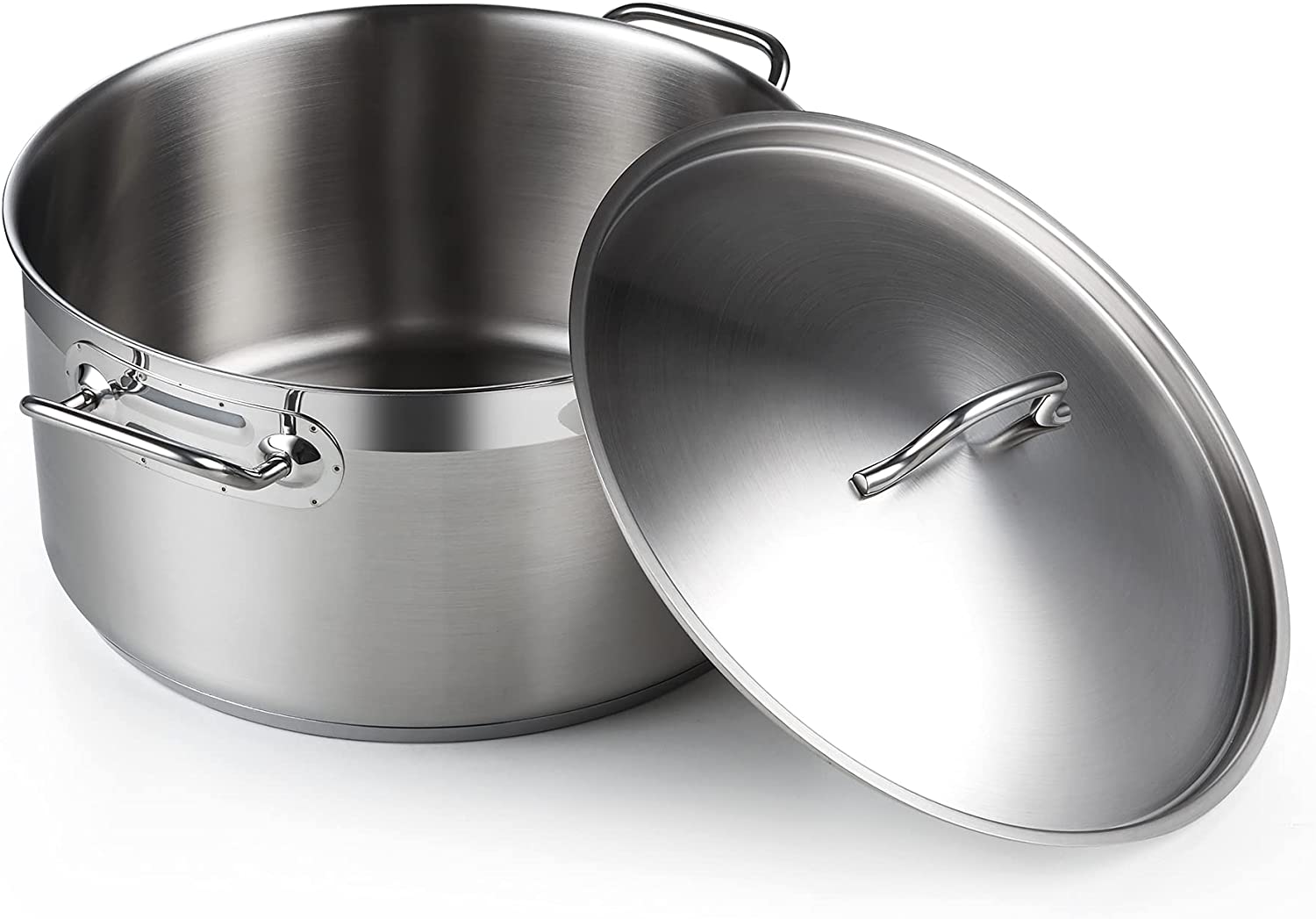 Cooks Standard Professional Stainless Steel Dutch Oven Stockpot with Lid， 9Qt