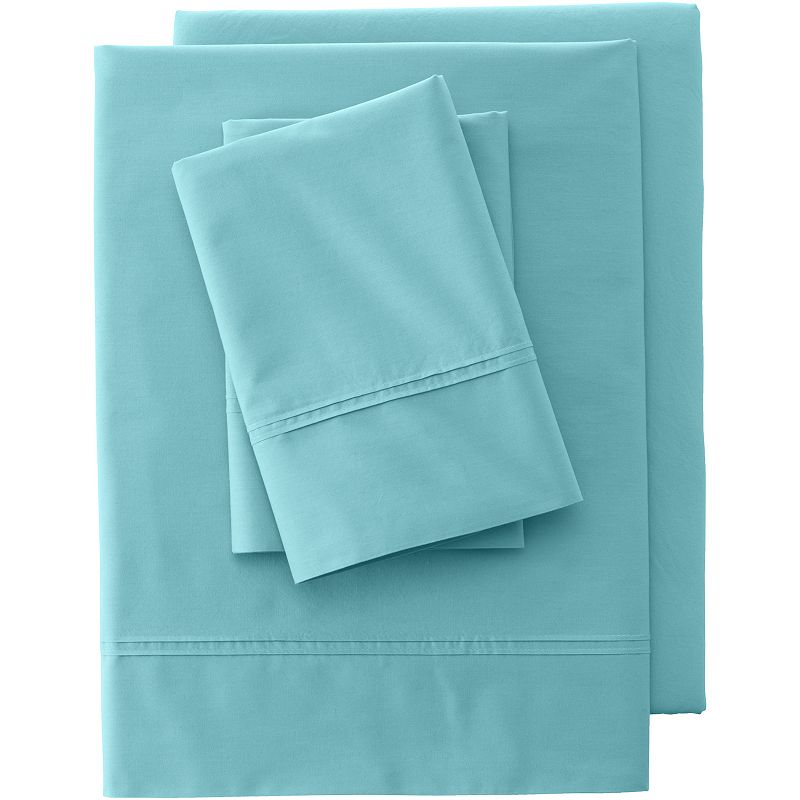 Lands' End 200 Thread Count Percale Pintuck Sheet Set or 2-pack Pillowcase Set