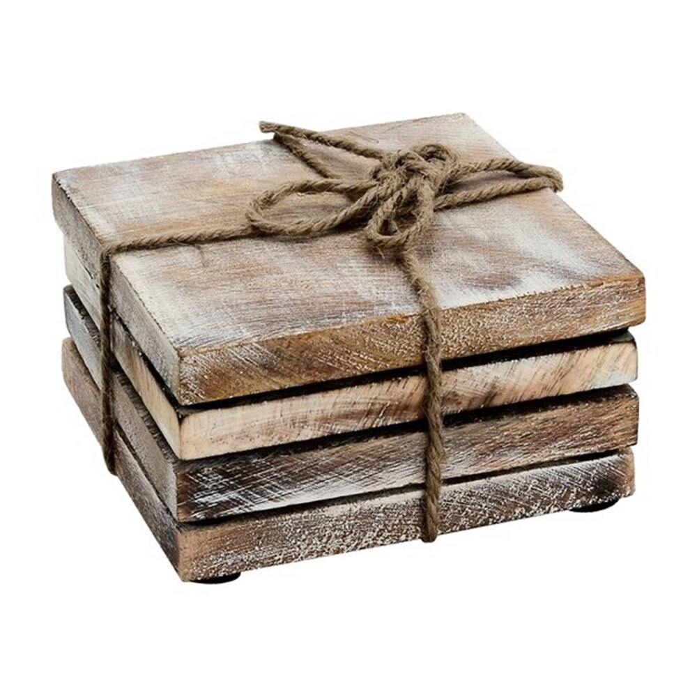 Mascot Hardware Sprayed Effected Square Coaster   Set of 4