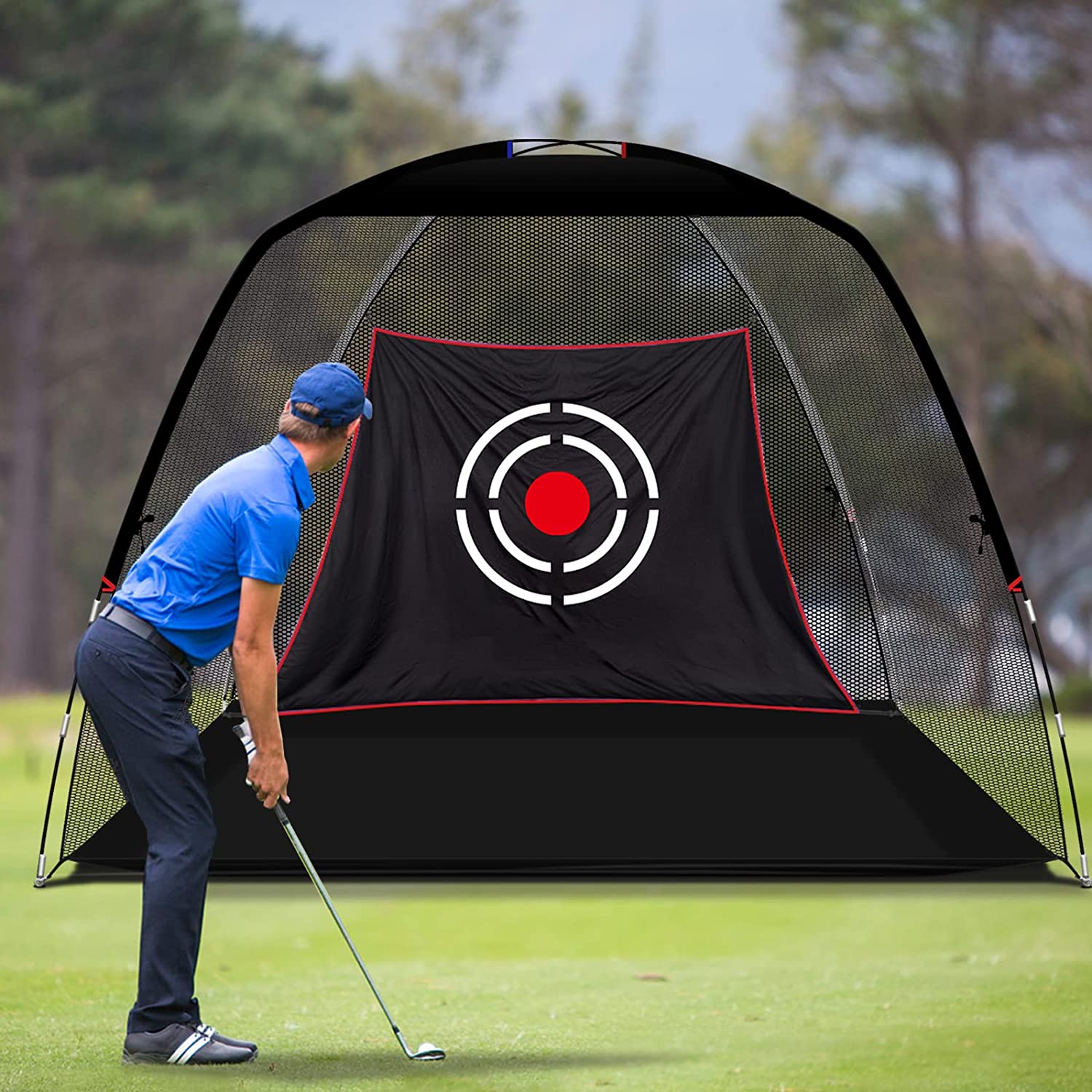 ANDGOAL  Golf Driving Net Indoor Outdoor Backyard Golf Hitting Training Net ， Golf Driving Hitting Net Golf Training Swing Net Golf Practice Net Driving Range