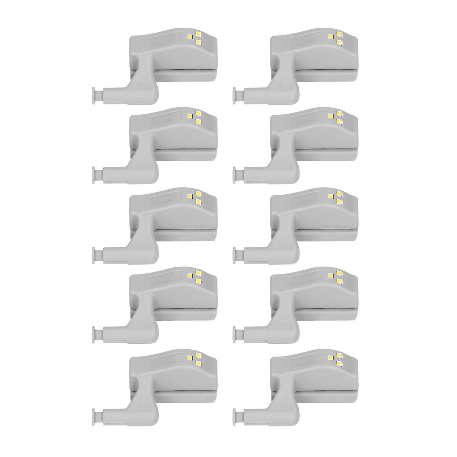 10pcs Led Cabinet Inner Hinge Sensor Light Bedroom Closet Wardrobe Cupboard Night Light