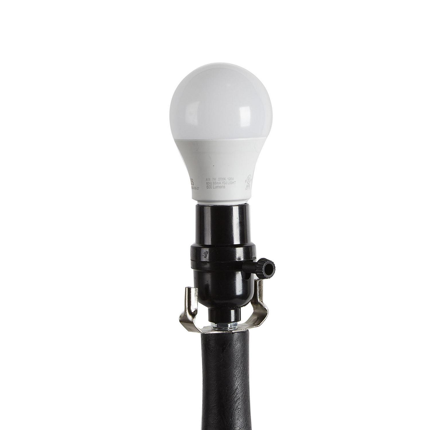 The Black Clove Table Lamp with Shade， CFL Bulb Included