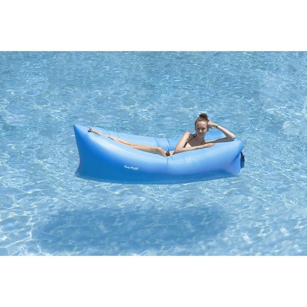 Inflatable Easy Breeze 1 person Land Or Water Air Sofa Blue