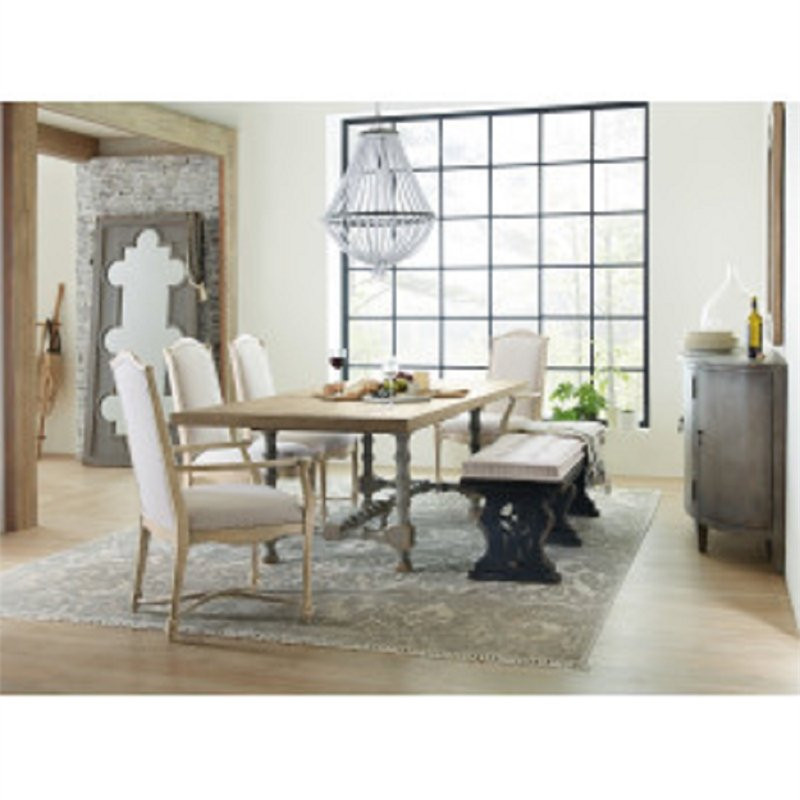 Hooker Furniture Dining Room Ciao Bella Upholstered Back Arm Chair   French Country   Dining Chairs   by Homesquare  Houzz