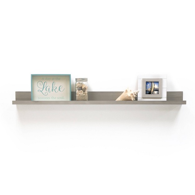 Picture Ledge Wall Shelf Driftwood Gray Inplace