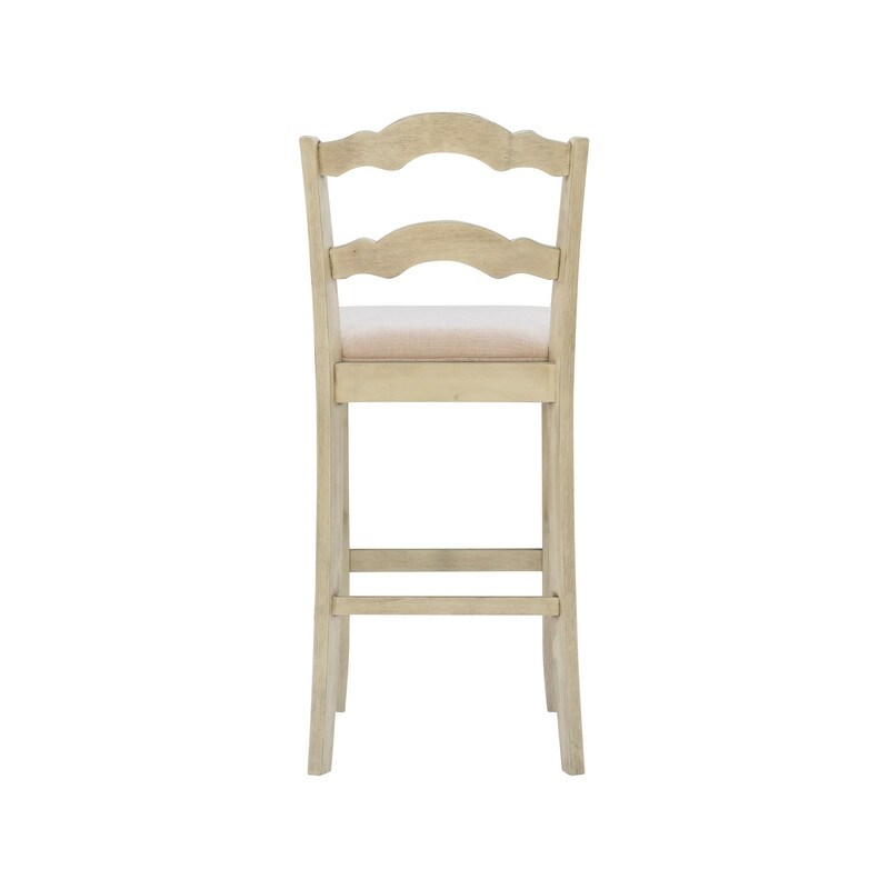 Fulton White Washed Bar Stool