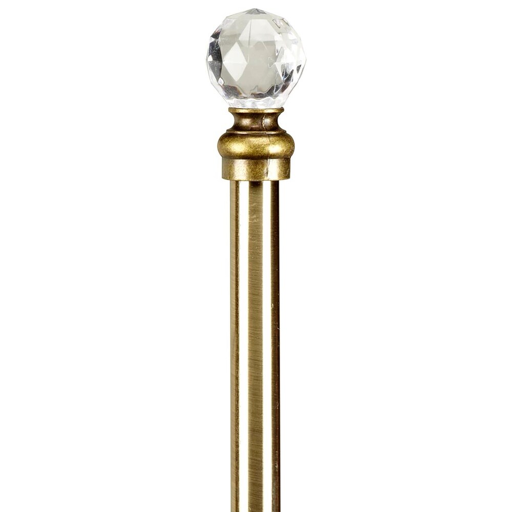 Home Details Crystal Ball 48 86 Inch Adjustable Curtain Rod