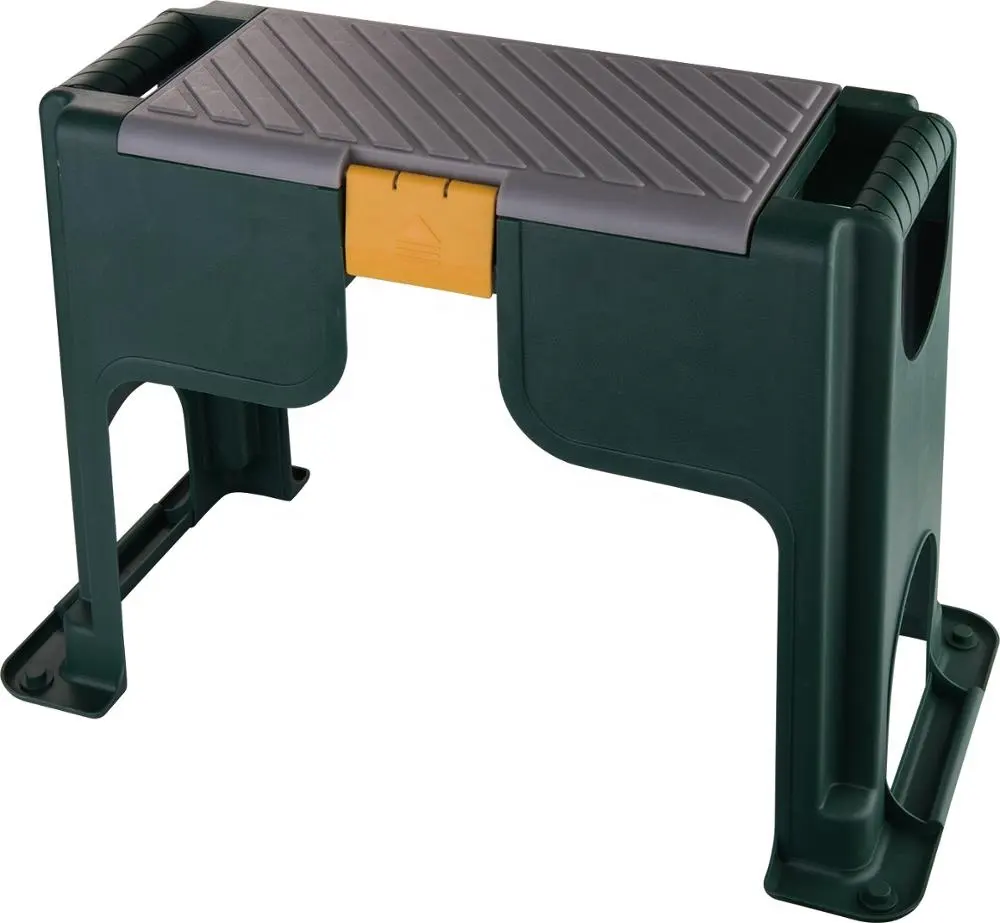 Double deck garden tool seat foldable kneeler chair