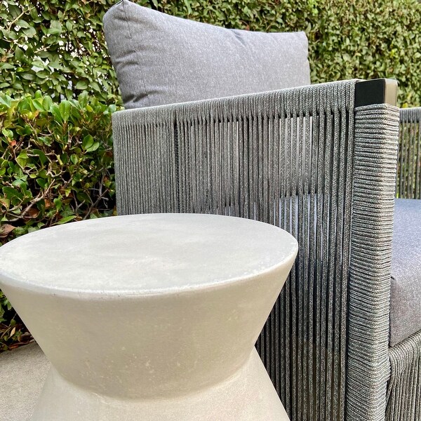 DreamPatio Alamanche Concrete Accent Stool