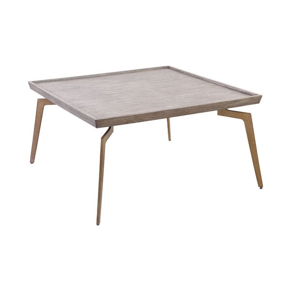 Elk Home 164-001 Larocca Coffee Table in Soft Gold and Grey Birch Veneer