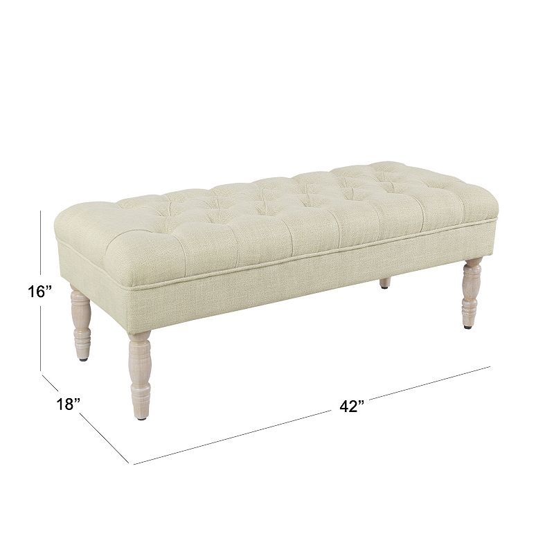 HomePop Classic Tufted Bench