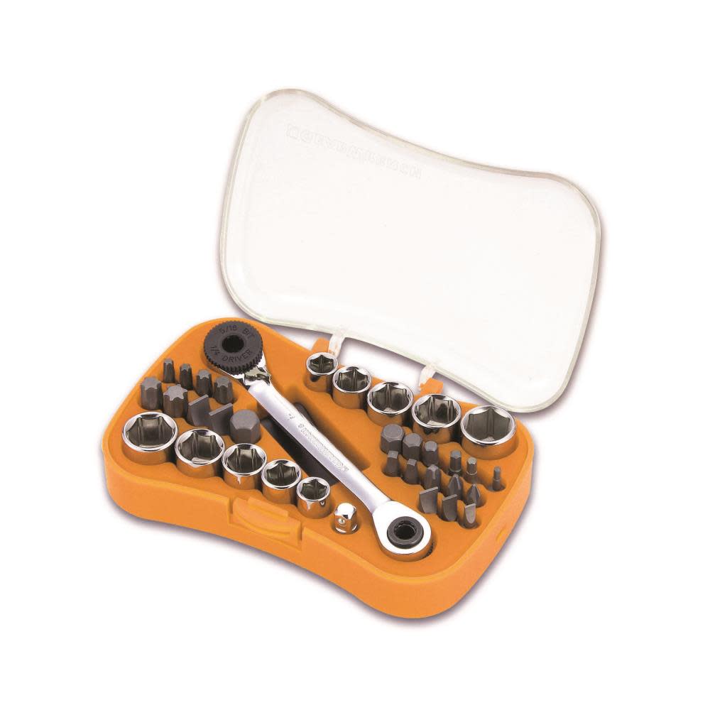 35 Pc. 1/4 Drive MicroDriver Set ;