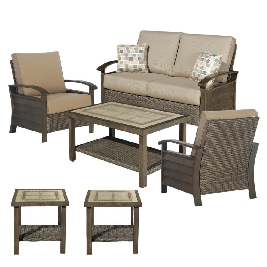 Southern Plains 6pc Woven Deep Seating Set