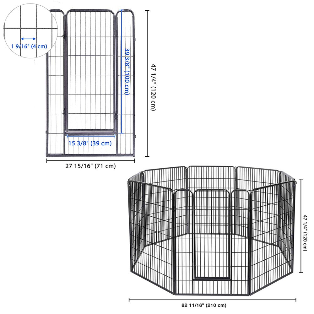 Yescom Heavy Duty Dog Playpen 47