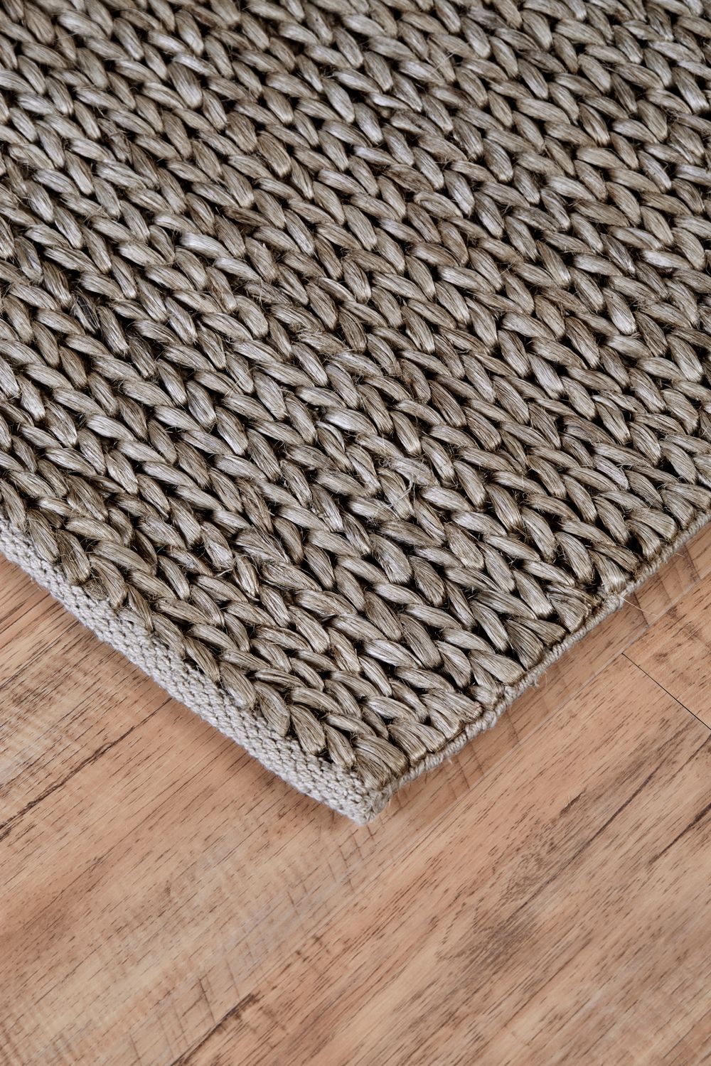 Lorne Hand Woven Smoke Gray Rug by BD Fine