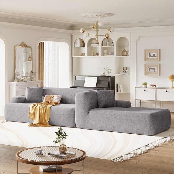 Modern Large LShape Modular Sectional Sofa for Living Room