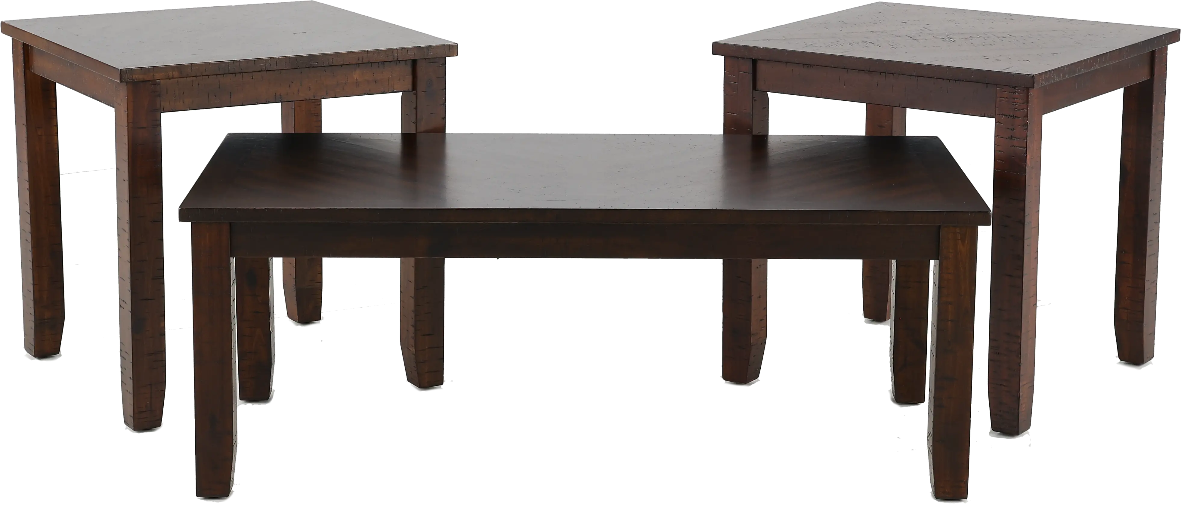 Jax Walnut Brown Table Group， Set of 3