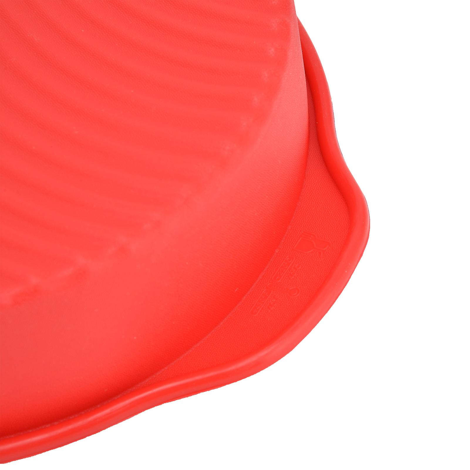 Round Silicone Baking Pans， Non Stick Cake Molds Pan Quick Release Baking Pans With Handles For Layer Cake， Cheese Cake And Chocolate Cake[red]