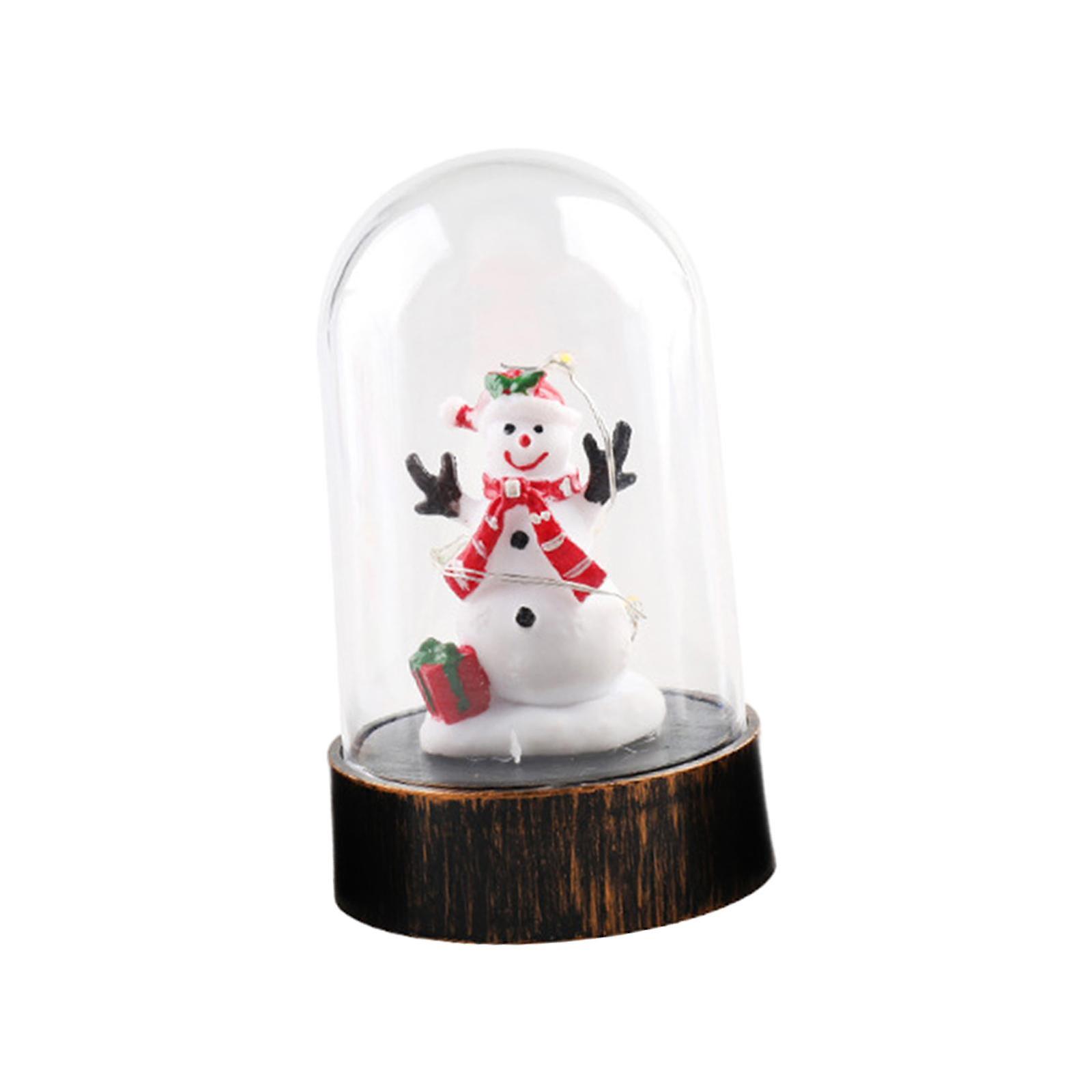 Christmas Dome With Led Night Light Desk Lamp For Christmas Living Room Snowman