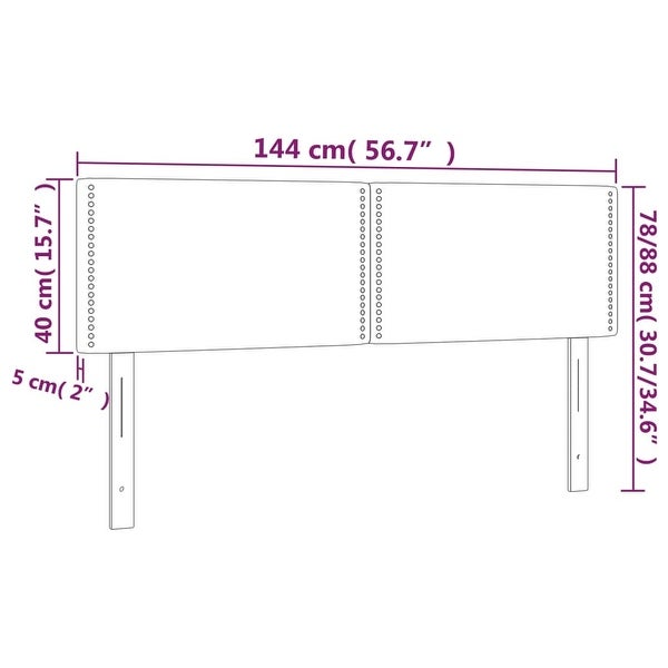 vidaXL Headboard Black 39.4