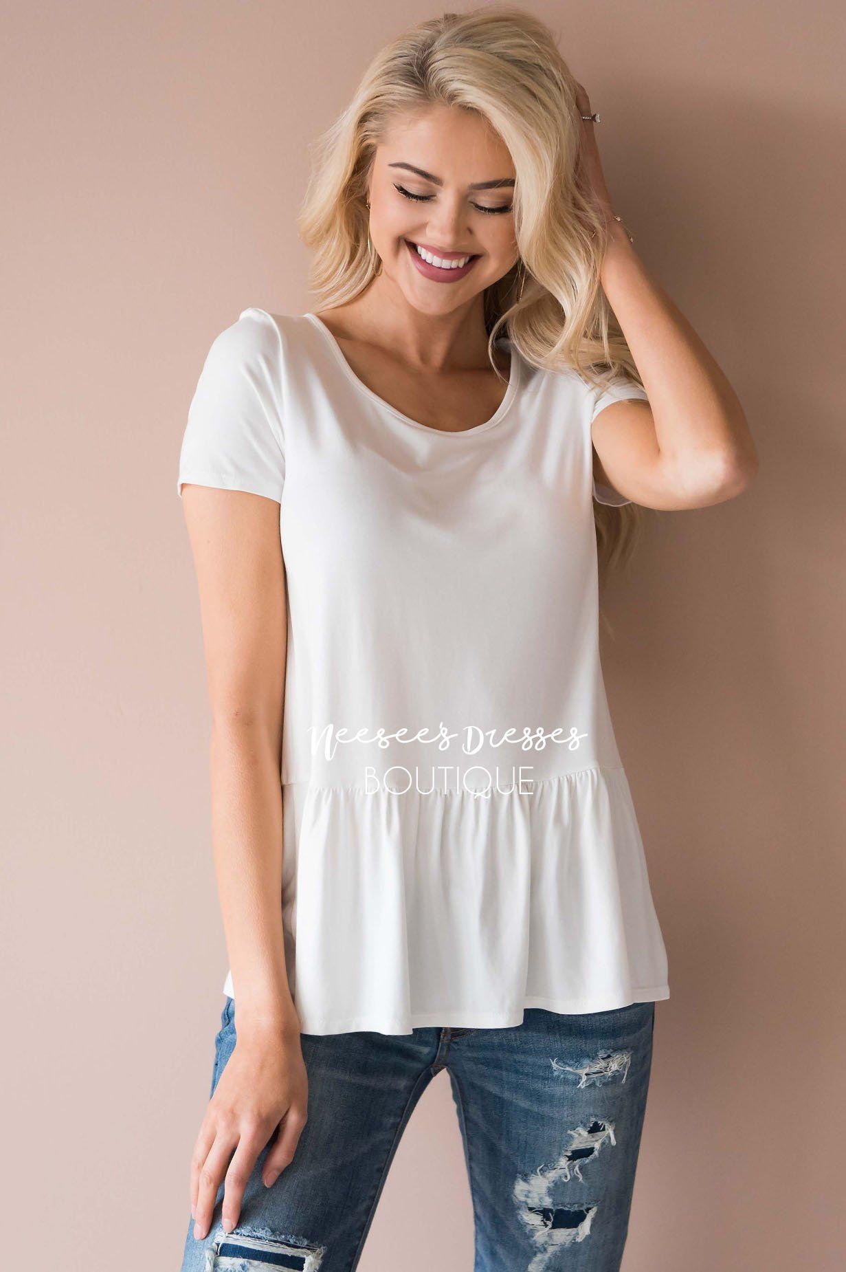 Brunch Date Peplum Top