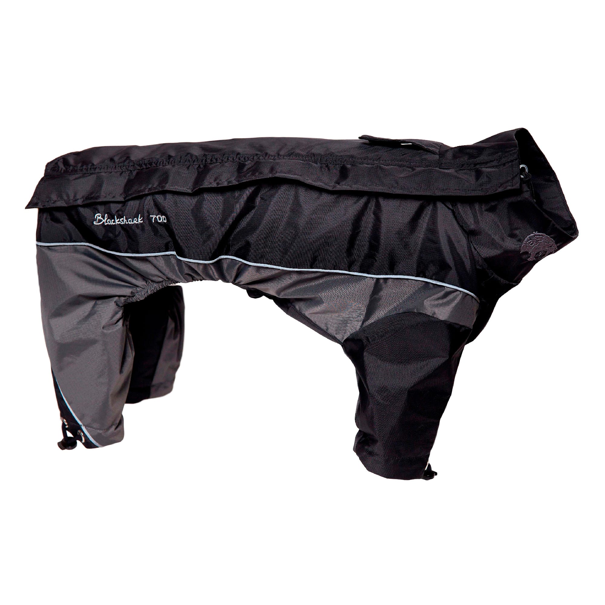 Touchdog Black Quantum-Ice Full-Bodied Adjustable and 3M Reflective Dog Jacket， X-Small